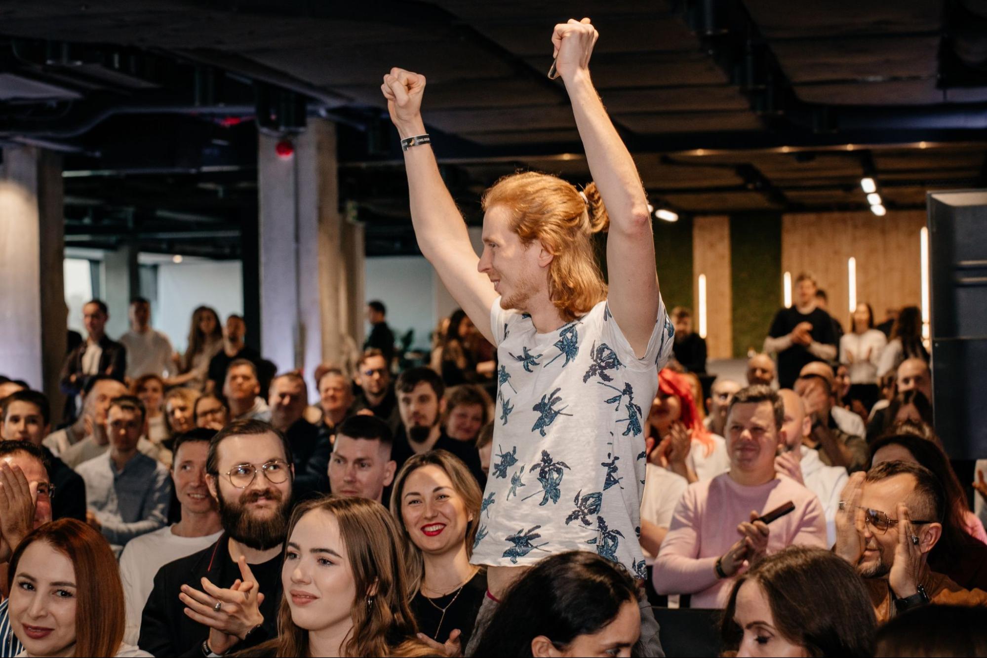 Photo of student Olexandr Orlovskyi at an event in Warsaw Photo of student Olexandr Orlovskyi at an event in Warsaw